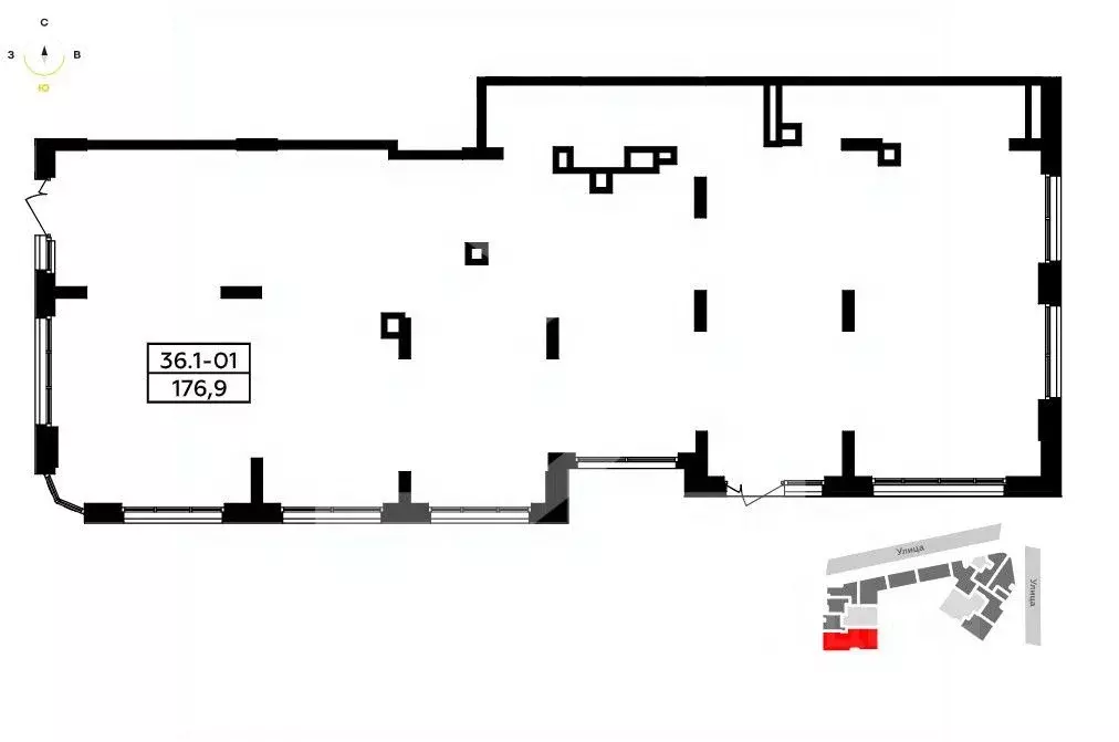 Помещение свободного назначения в Москва № 167 кв-л,  (177 м) - Фото 2