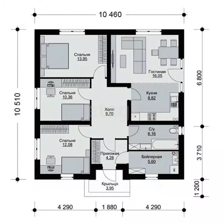 Дом в Калининградская область, Зеленоградский муниципальный округ, ... - Фото 2