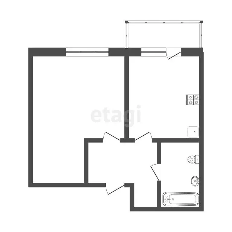 1-комнатная квартира: Ярославль, проспект Фрунзе, 39к2 (42.1 м) - Фото 1