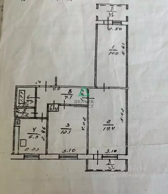 3-к кв. Башкортостан, Уфа Баязита Бикбая ул., 36 (61.4 м) - Фото 2