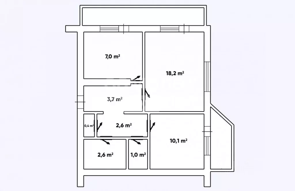 2-к кв. Севастополь ул. Циолковского, 11 (50.2 м) - Фото 2