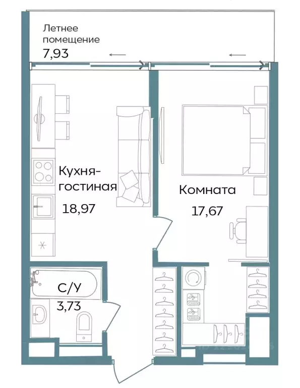 1-к кв. Крым, Саки ул. Морская (48.3 м) - Фото 0