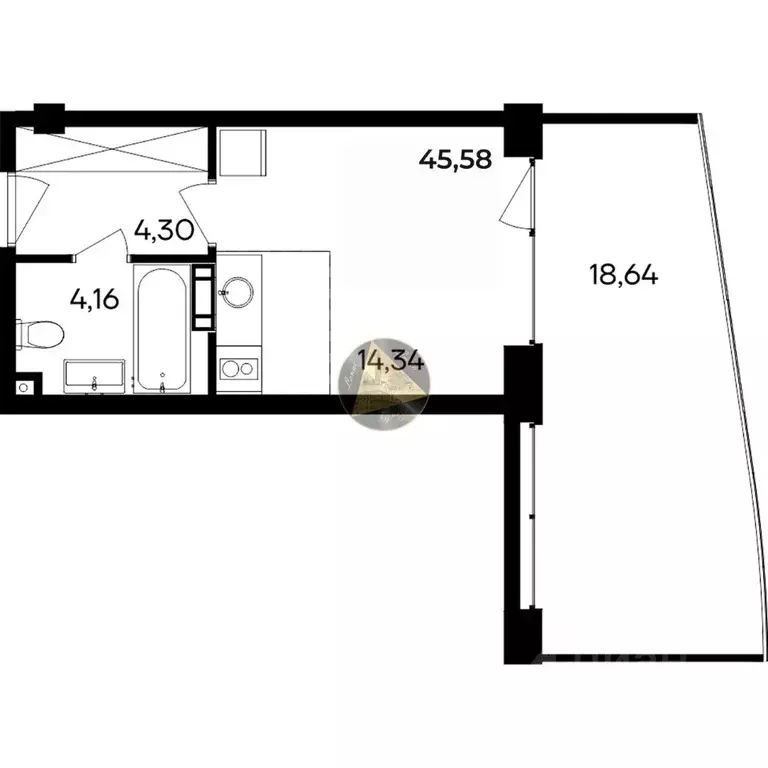 Студия Крым, Сакский район, Лесновское с/пос, с. Прибрежное ул. ... - Фото 2