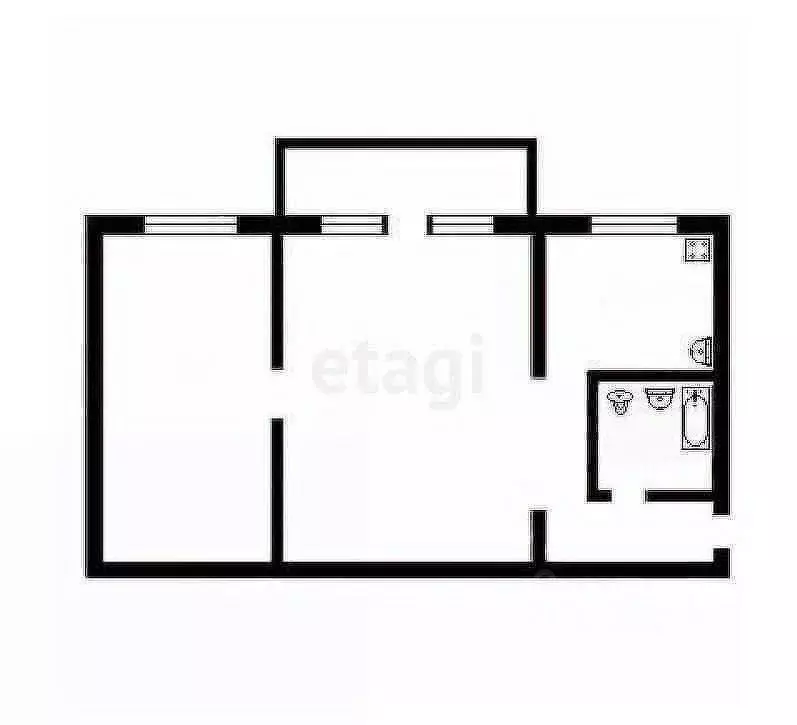 2-к кв. Башкортостан, Салават Уфимская ул., 84 (46.5 м) - Фото 2