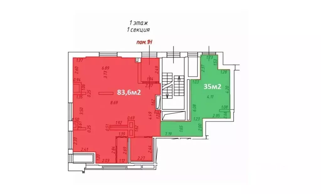 Помещение свободного назначения в Москва Амурская ул., 1к1 (35 м) - Фото 1