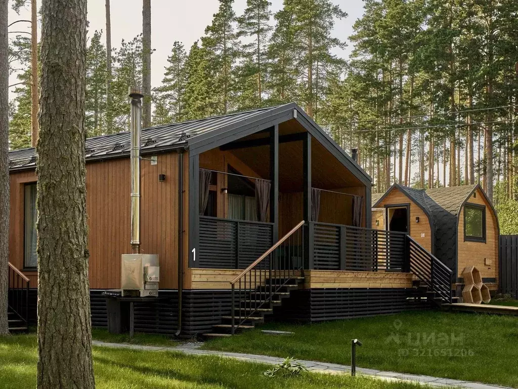 Дом в Ленинградская область, Выборгский район, Полянское с/пос, пос. ... - Фото 1