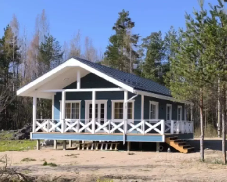 Дом в Ленинградская область, Приозерский район, Плодовское с/пос, пос. ... - Фото 0