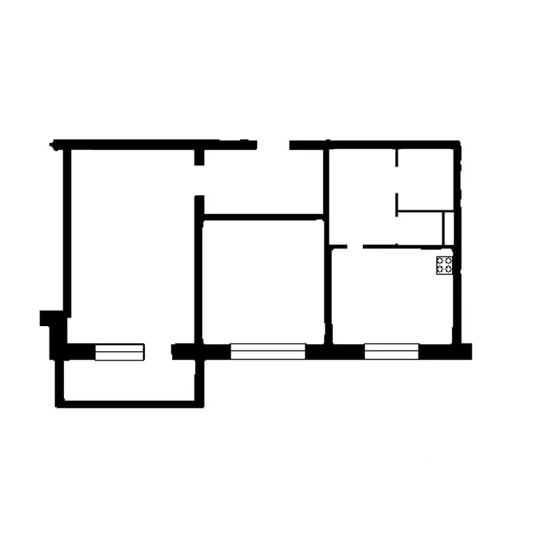 2-к кв. Новосибирская область, Новосибирск ул. Титова, 236/1 (55.7 м) - Фото 1