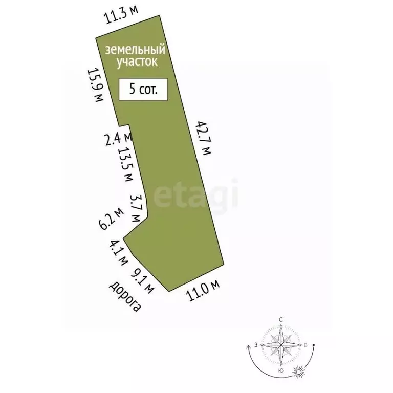 Участок в Крым, Алушта муниципальный округ, с. Рыбачье ул. Лучистая ... - Фото 2