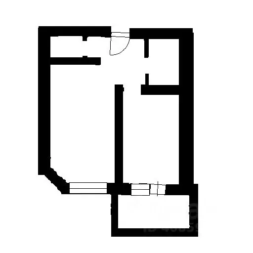1-к кв. Новосибирская область, Новосибирск ул. Тюленина, 28 (37.0 м) - Фото 2