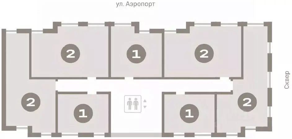 2-к кв. Новосибирская область, Новосибирск ул. Аэропорт, 88 (60.3 м) - Фото 1