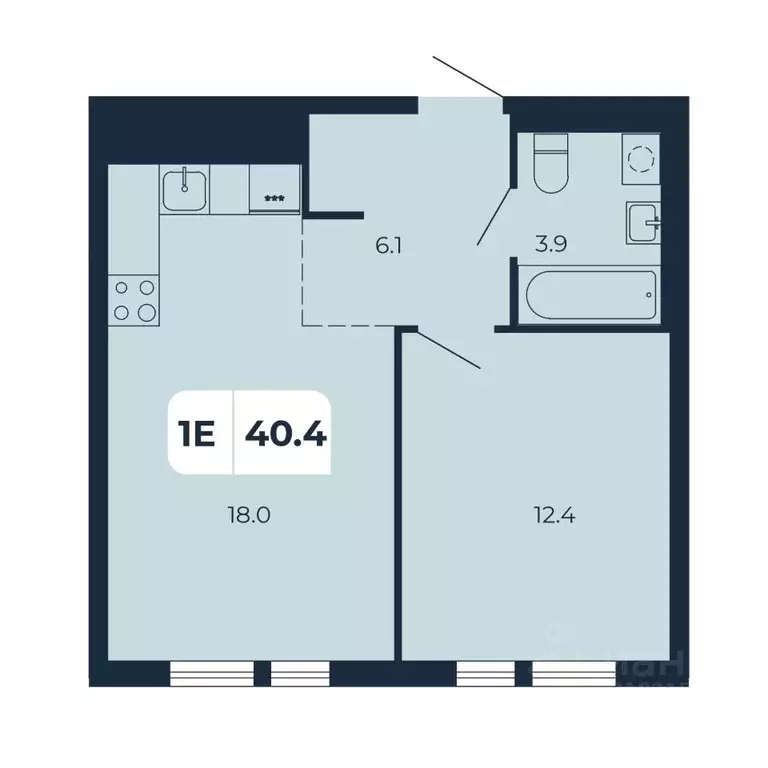 1-к кв. Ростовская область, Ростов-на-Дону Северный мкр, ул. ... - Фото 1