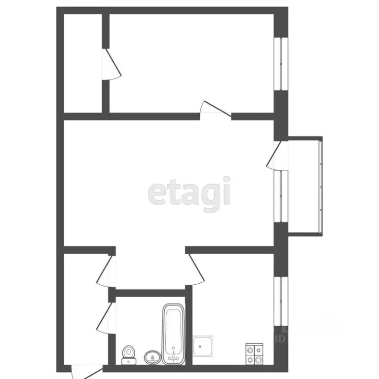 2-к кв. Удмуртия, Ижевск ул. Карла Маркса, 264 (45.0 м) - Фото 0
