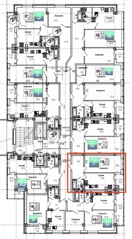 1-к кв. Ставропольский край, Пятигорск ул. Пестова (45.9 м) - Фото 1