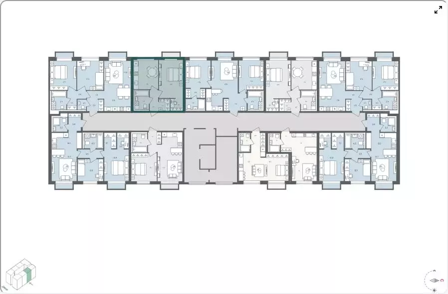 1-комнатная квартира: село Перхушково, микрорайон Равновесие, 1 (38.1 ... - Фото 2