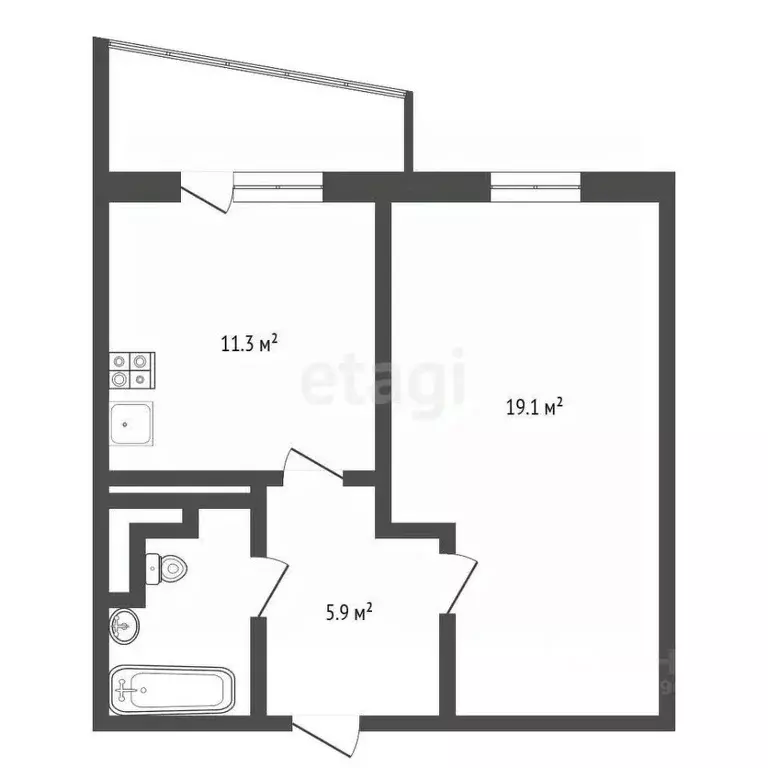 1-к кв. Воронежская область, Воронеж ул. Шишкова, 146 (40.9 м) - Фото 0