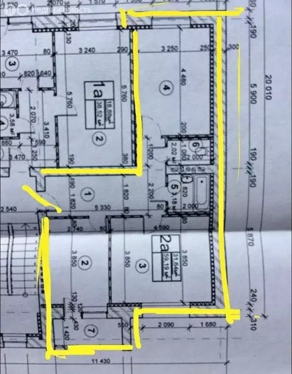 2-комнатная квартира: Тамбов, Носовская улица, 25 (60 м) - Фото 0