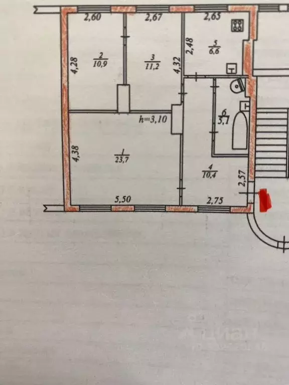 3-к кв. Ленинградская область, Бокситогорск ш. Дымское, 3 (67.0 м) - Фото 1