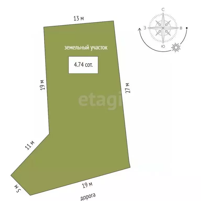 Участок в Вологодская область, Шексна рп, Шексна Северная мкр ул. ... - Фото 2