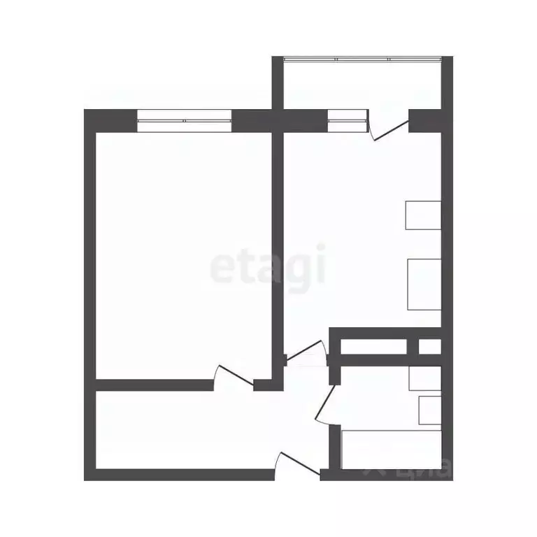 1-к кв. Московская область, Дмитров Имени В.Н. Махалина мкр, 37 (37.9 ... - Фото 1