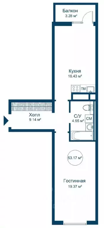 1-к кв. Тверская область, Конаковский муниципальный округ, ... - Фото 0