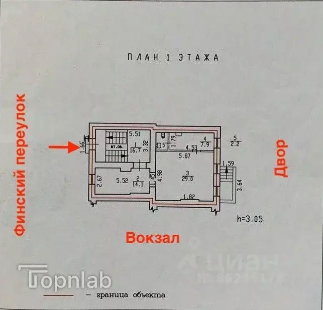 Торговая площадь в Санкт-Петербург Финский пер., 6 (153 м) - Фото 2