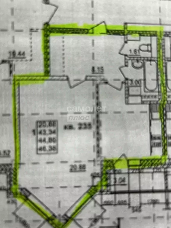 1-к кв. Смоленская область, Смоленск ул. Крупской, 60/2 (44.8 м) - Фото 2