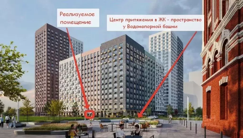 Торговая площадь в Московская область, Мытищи Яуза Парк жилой ... - Фото 1