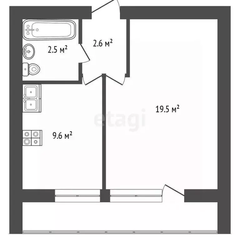 1-к кв. Московская область, Одинцовский городской округ, ... - Фото 2