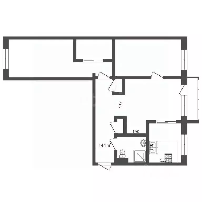 3-к кв. Костромская область, Кострома Никитская ул., 88 (54.4 м) - Фото 1