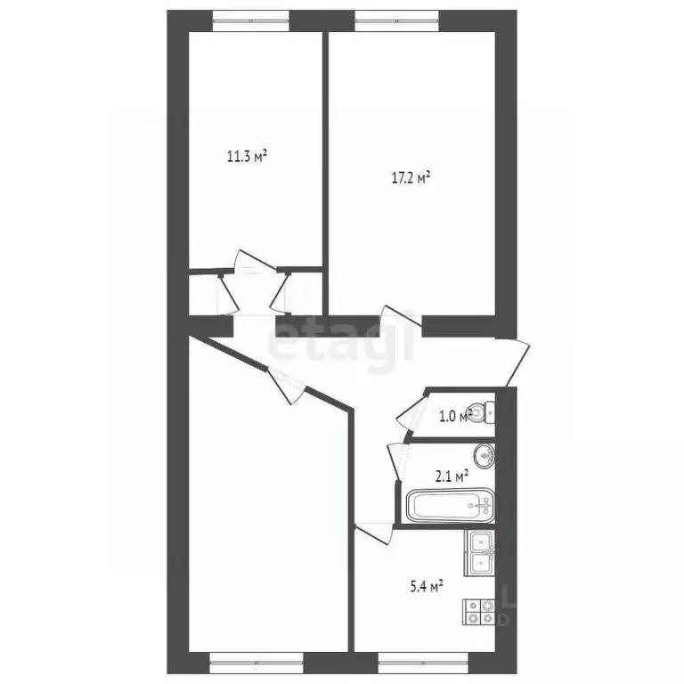 3-к кв. Севастополь, Севастополь, Балаклава г. ул. Кирова, 18 (61.3 м) - Фото 1