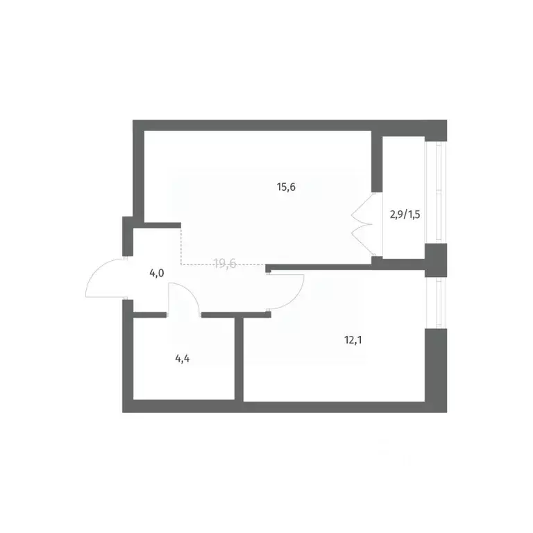 1-к кв. Ленинградская область, Ломоносовский район, Аннинское ... - Фото 0