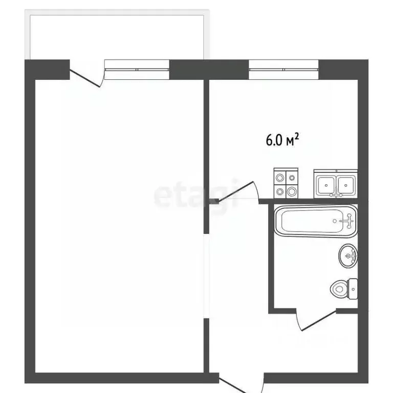 1-к кв. Саратовская область, Балашов ул. Титова, 14 (27.5 м) - Фото 2