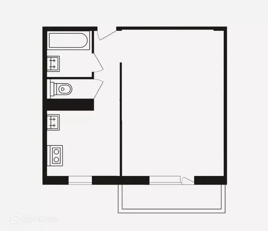 Продаётся 1-к квартира, 39.1 м - Фото 1