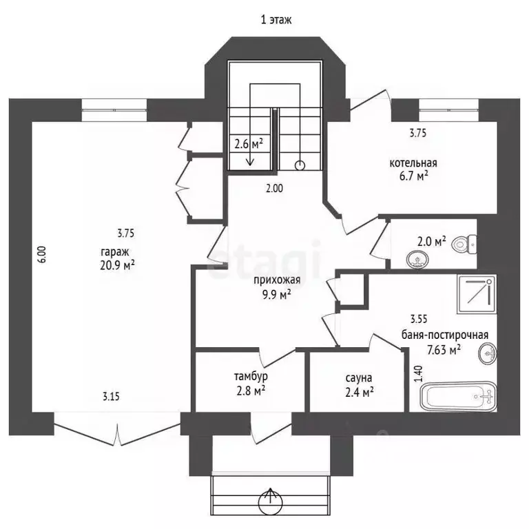 Дом в Ярославская область, Рыбинск Хасановская ул., 80 (165 м) - Фото 2