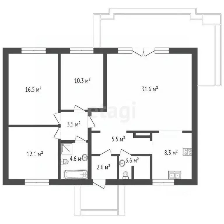 Дом в Ростовская область, Ростов-на-Дону  (110 м) - Фото 1