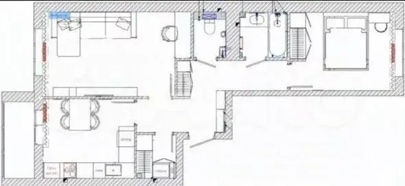 2-к кв. Ульяновская область, Ульяновск Новый Город мкр, просп. ... - Фото 2