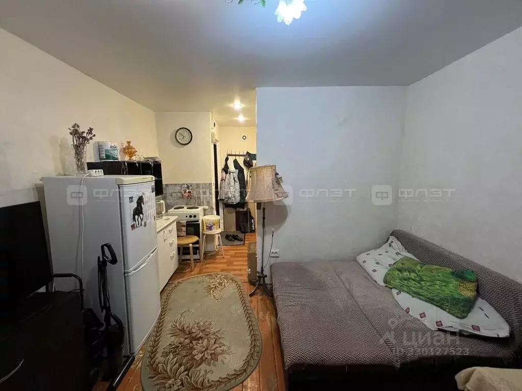 1-к кв. Татарстан, Казань ул. Химиков, 45 (18.2 м) - Фото 2