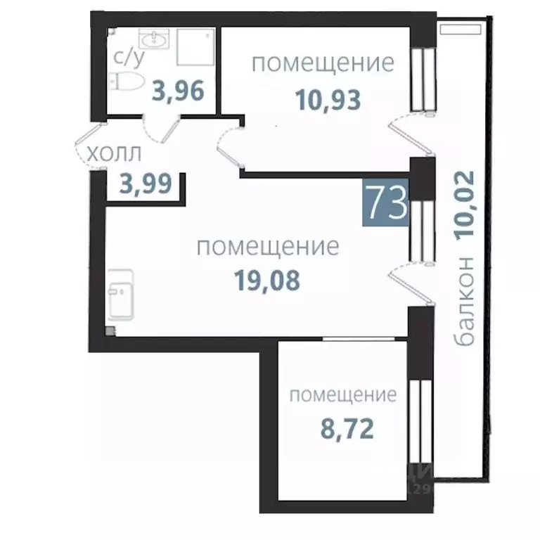 3-к кв. Калининградская область, Балтийск  (56.7 м) - Фото 0