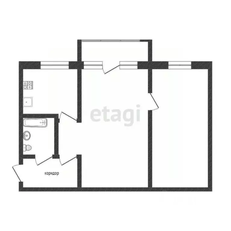 2-к кв. Белгородская область, Шебекино ул. Ленина, 111 (44.0 м) - Фото 0