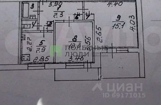 2-к кв. Орловская область, Орел ул. Матросова, 46 (51.8 м) - Фото 2