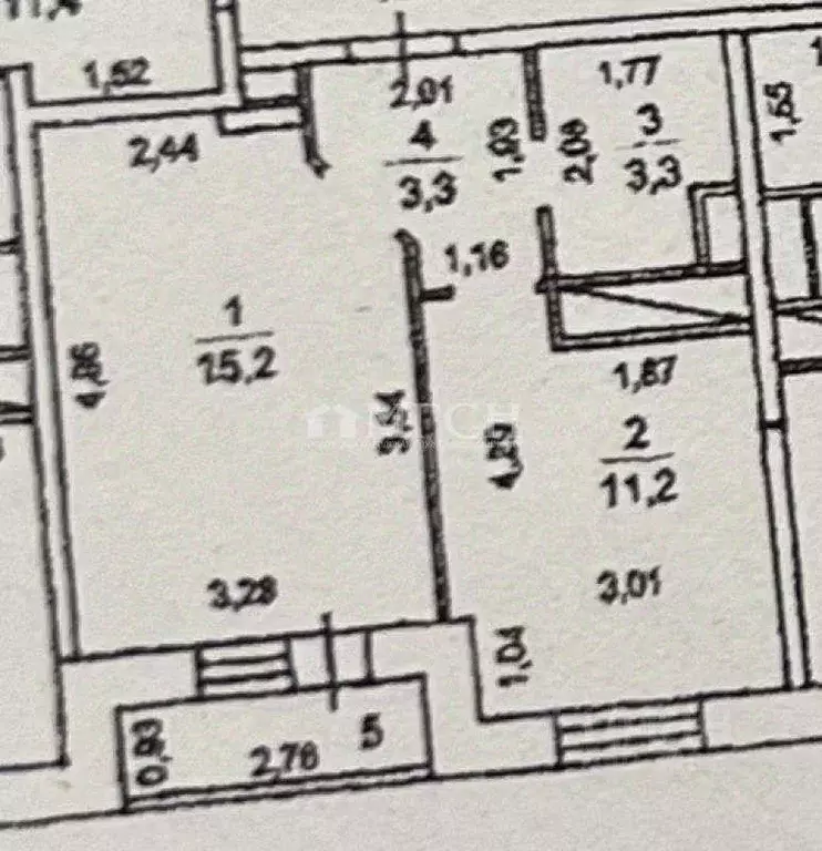 Квартира, 1 комната, 34.29 м - Фото 2