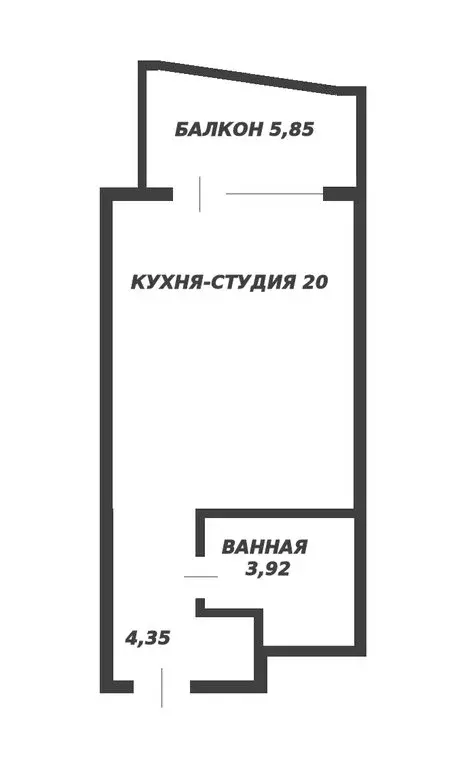 Квартира-студия: Алушта, Западная улица, 4 (34.52 м) - Фото 0