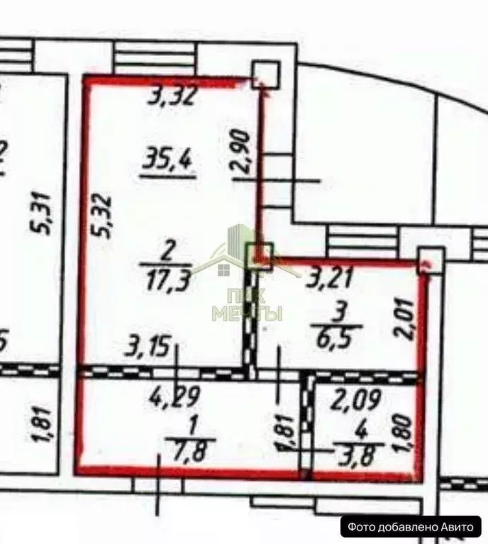 1-к кв. Бурятия, Улан-Удэ Ключевская ул., 54В (35.4 м) - Фото 2