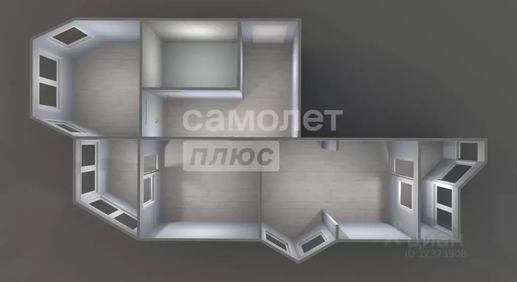 2-к кв. Московская область, Подольск Профсоюзная ул., 4 (62.8 м) - Фото 2