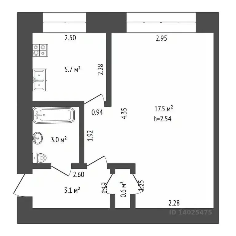 1-к кв. Владимирская область, Ковров просп. Ленина, 46 (29.9 м) - Фото 1