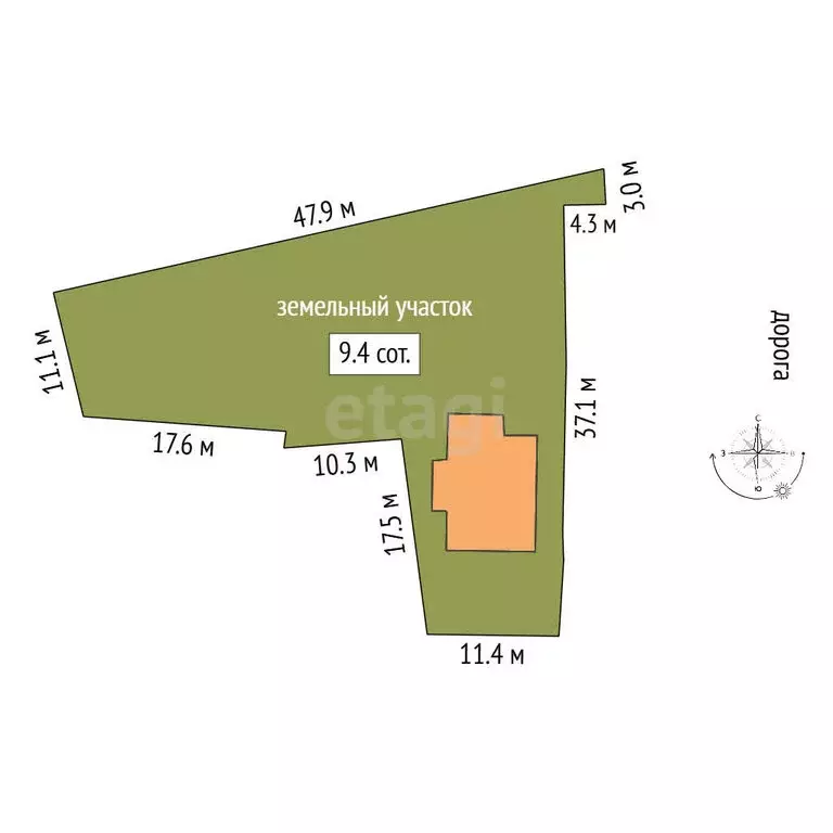 Дом в село Борки, Береговая улица (135 м) - Фото 1