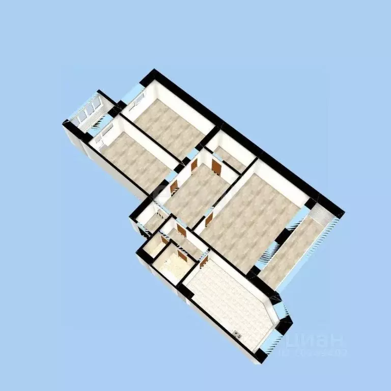 3-к кв. Башкортостан, Уфа ул. Мубарякова, 12 (108.0 м) - Фото 1