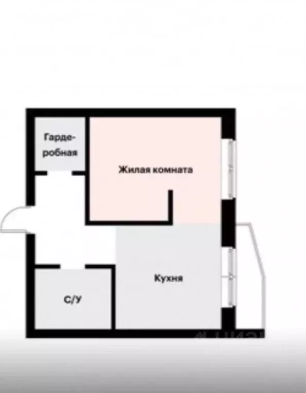 1-к кв. Московская область, Балашиха Салтыковка мкр, Школьная ул., 25 ... - Фото 2
