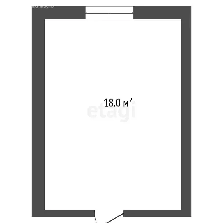 1к в -комнатной квартире (18.1 м) - Фото 1
